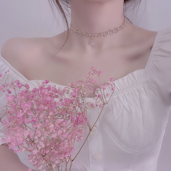 NEW 14K Gold Plated 2CT Solitaire Diamond Choker Necklace - Picture 3 of 8